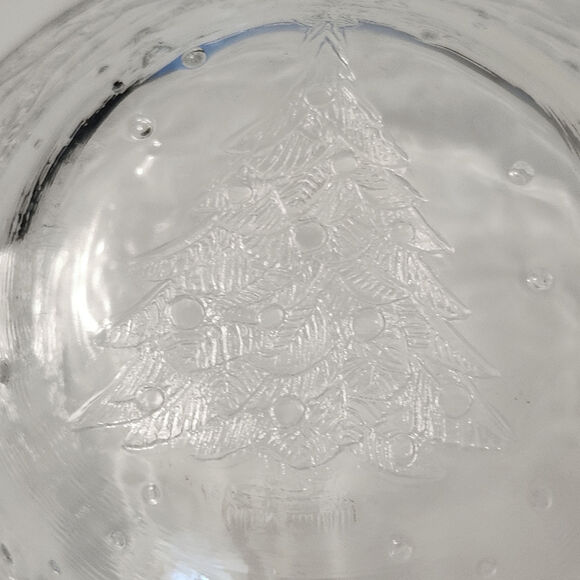 Set of 7 Vintage Arcoroc Holly Tree Tannenbaum Embossed Glass Christmas Bowls - Picture 7 of 12